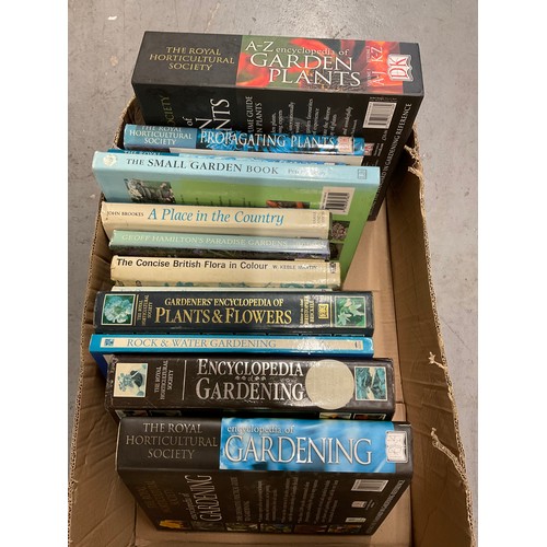 282 - BOX OF HARDBACK BOOKS TO INCLUDE GARDENING