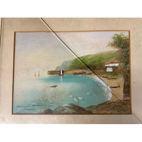 294 - 3 FRAMED WATERCOLOURS BY J BOUCHER AND 2 SIGNED BY W LINDEN A/F