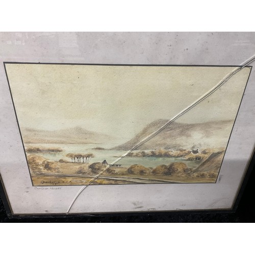 294 - 3 FRAMED WATERCOLOURS BY J BOUCHER AND 2 SIGNED BY W LINDEN A/F