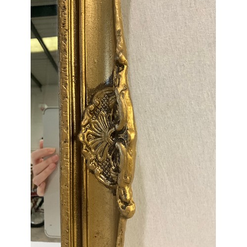 512 - MODERN GILT FRAMED WALL MIRROR 31