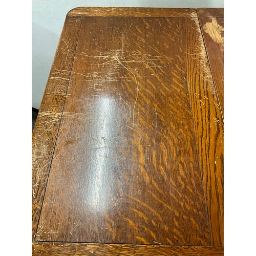 521 - 1950S OAK DROP LEAF SLIM TABLE W30