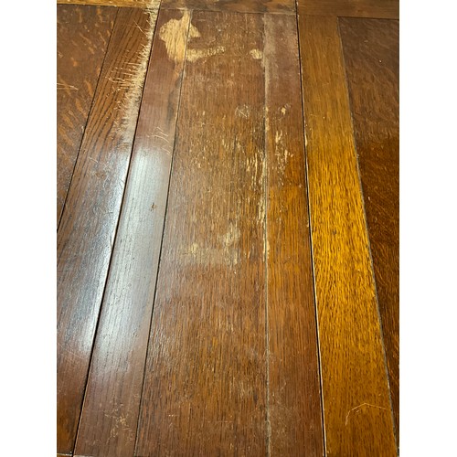 521 - 1950S OAK DROP LEAF SLIM TABLE W30