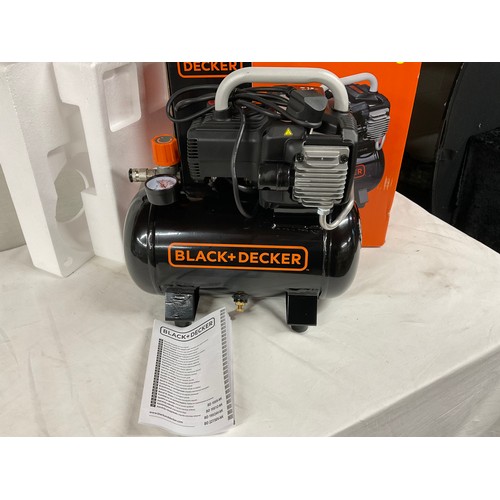 312 - BLACK AND DECKER 12L AIR COMPRESSOR WITH 1.5 HORSE POWER AND 10 BAR PRESSURE
**BRAND NEW IN BOX **