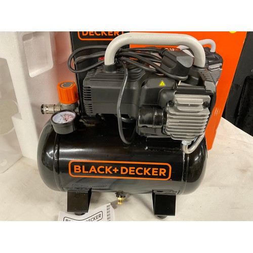 312 - BLACK AND DECKER 12L AIR COMPRESSOR WITH 1.5 HORSE POWER AND 10 BAR PRESSURE
**BRAND NEW IN BOX **