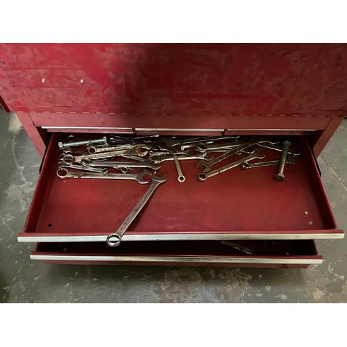 332 - VINTAGE METAL AMERICAN PRO TOOL CABINET AND CONTENTS