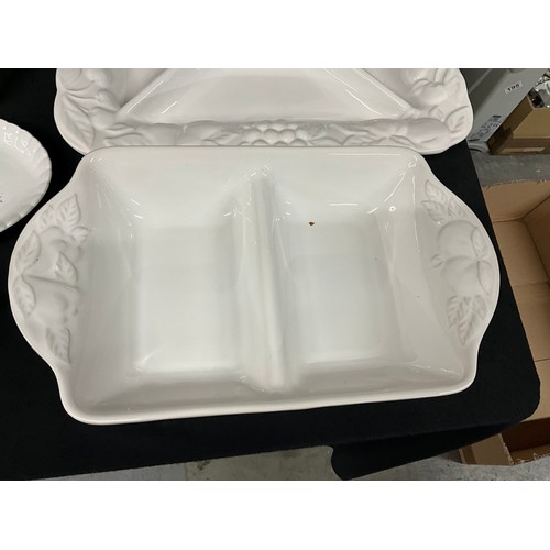 344 - TWO BOXES OF KITCHEN ITEMS TO INCLUDE DISHES CUPS PLATES ETC