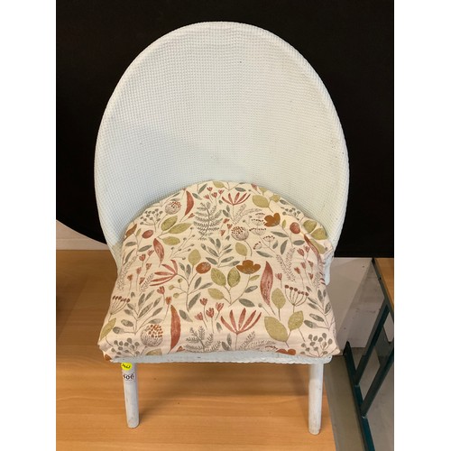 406 - PAINTED LLOYD LOOM STYLE CHAIR