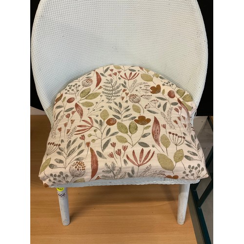 406 - PAINTED LLOYD LOOM STYLE CHAIR