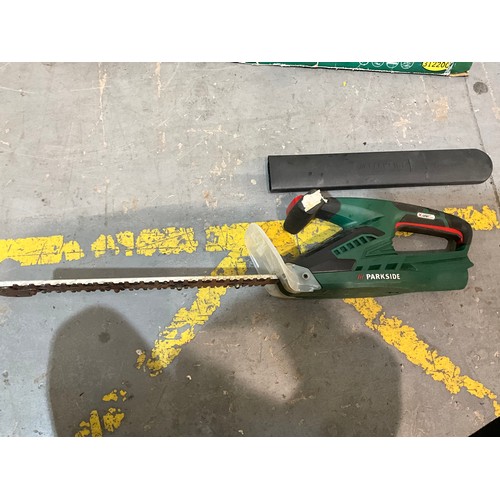 368 - PARKS CORDLESS HEDGE TRIMMER NO BATTERY OR CHARGER