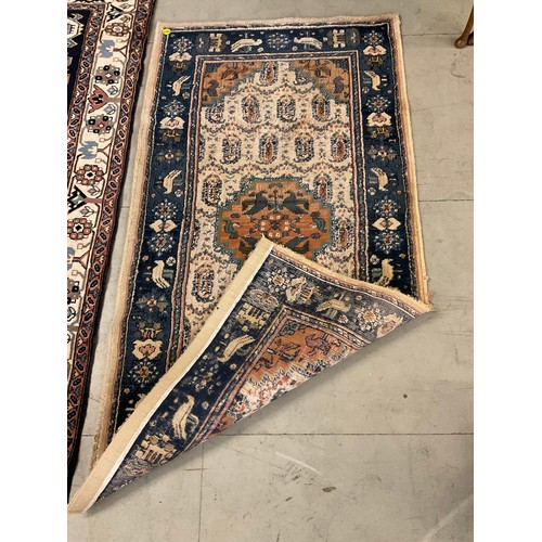 424 - BLUE PATTERNED RUG MADE IN EGYPT 59