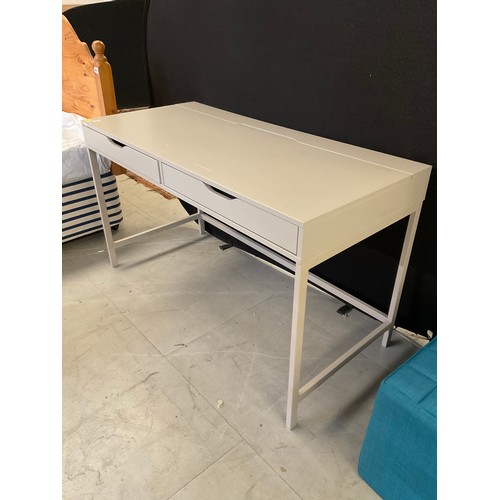 429 - MODERN GREY PAINTED DESK WITH CABLE ACCESS H30