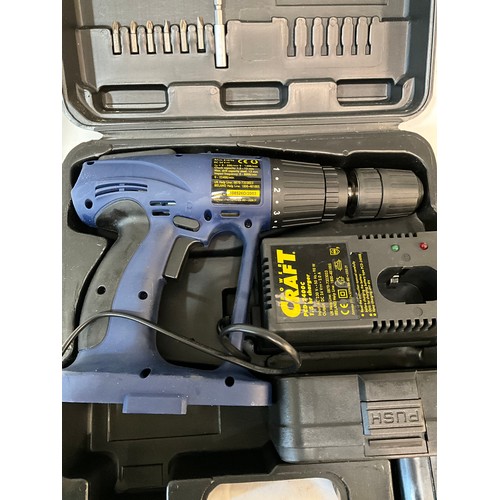 383 - ELECTRIC CORDLESS DRILL IN CASE WITH CHARGER