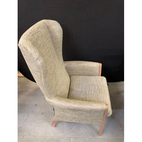 439 - MODERN WING BACK FIRESIDE CHAIR