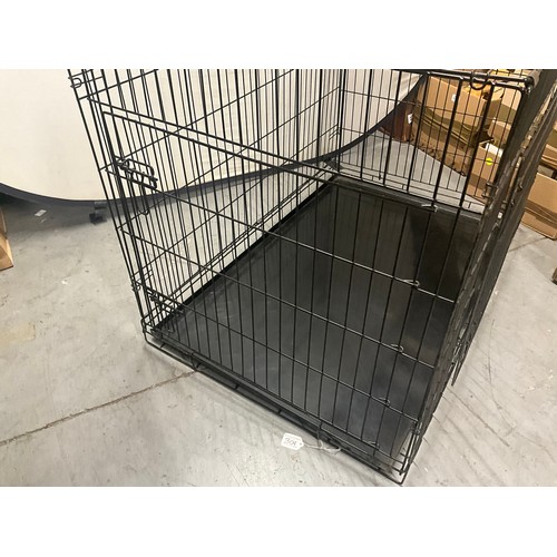 301 - LARGE FOLDING METAL PET CAGE OR CARRIER
H31