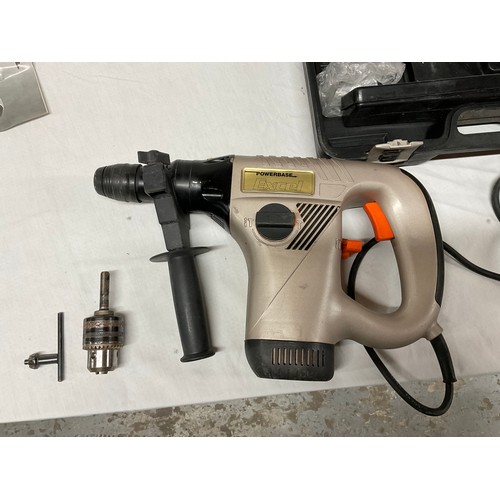 2 - POWERBASE ROTARY HAMMER DRILL IN CASE