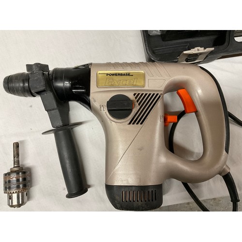 2 - POWERBASE ROTARY HAMMER DRILL IN CASE