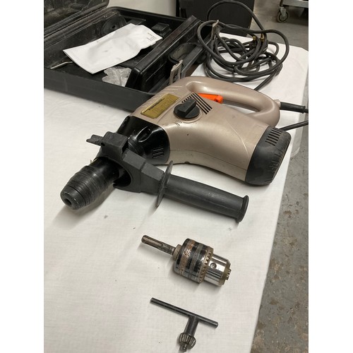 2 - POWERBASE ROTARY HAMMER DRILL IN CASE