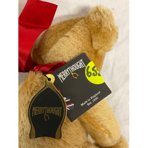 13 - BOX OF TEDDY BEARS TO INCLUDE MERRYTHOUGHT,CHARLIE BEARS ETC