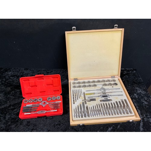 22 - TWO CASED TAP AND DIE SETS