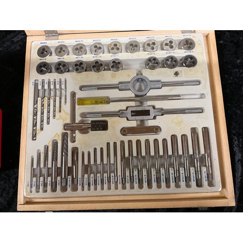 22 - TWO CASED TAP AND DIE SETS