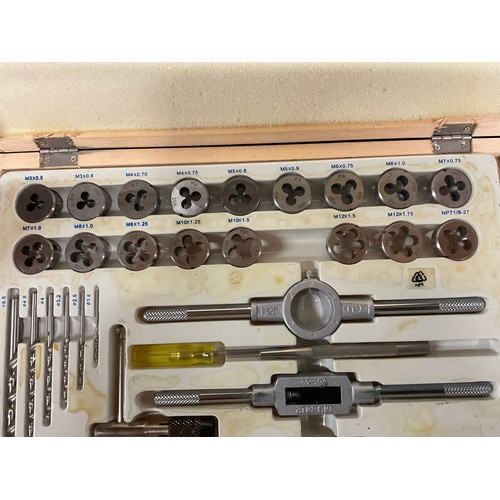 22 - TWO CASED TAP AND DIE SETS