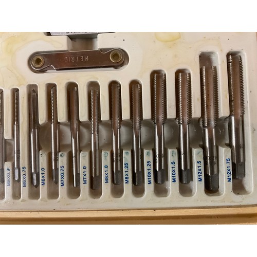 22 - TWO CASED TAP AND DIE SETS