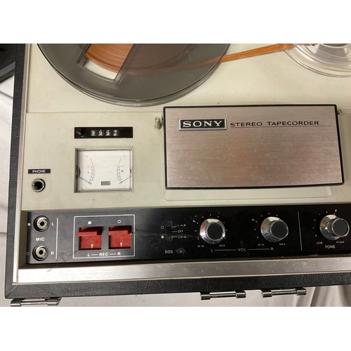 6 - VINTAGE SONY REEL TO REEL TAPE RECORDER A/F