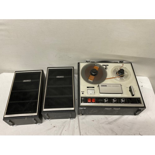 6 - VINTAGE SONY REEL TO REEL TAPE RECORDER A/F