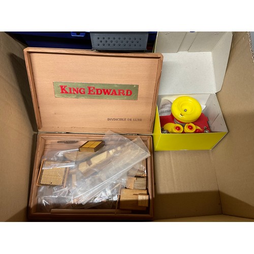 26 - TWO BOXES OF MODEL MAKING EQUIPMENT TO INCLUDE SAILING BOAT KITS