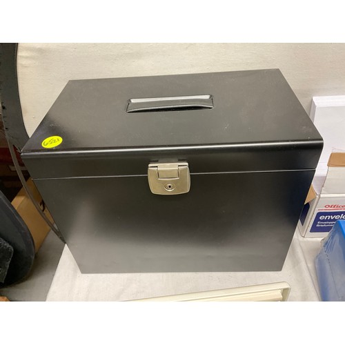 42 - BOX OF ODDS TO INCLUDE INDEX FILE BOX,VACUUM  BAG SEALER ETC