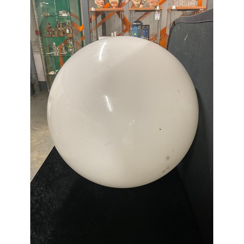 57 - VERY LARGE MILK GLASS LIGHTSHADE OF GLOBE FORM