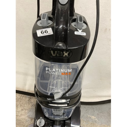 66 - VAX PLATINUM POWER MAX CARPET WASHER