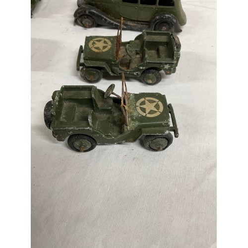 92 - SELECTION OF VINTAGE DINKY MILITARY VEHICLES