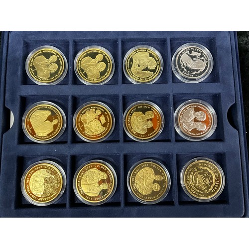 96 - GOLDEN WEDDING ANNIVERSARY SILVER PROOF COIN COLLECTION IN PRESENTION CASE WITH ORIGINAL CERTIFICATE... 