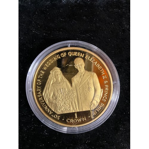 96 - GOLDEN WEDDING ANNIVERSARY SILVER PROOF COIN COLLECTION IN PRESENTION CASE WITH ORIGINAL CERTIFICATE... 