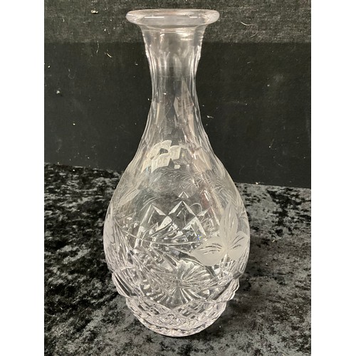 101 - FOUR VINTAGE DECANTERS TO INCLUDE ONE OF THISTLE DESIGN