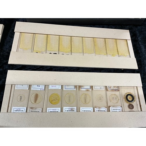 132 - TWO BOXES OF VINTAGE MICROSCOPE SLIDES