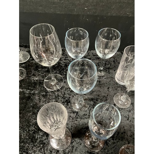 138 - THREE BOXES OF DRINKING GLASSES