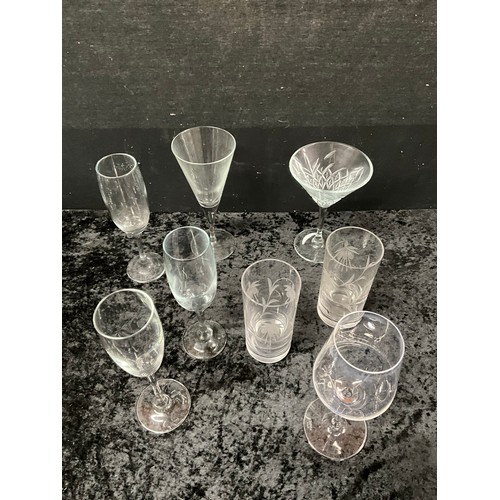 138 - THREE BOXES OF DRINKING GLASSES