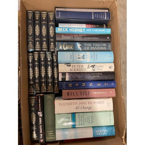 158 - THREE BOXES OF BOOKS TO INCLUDE EAGLE ANNUALS AND OTHER CHILDRENS BOOKS