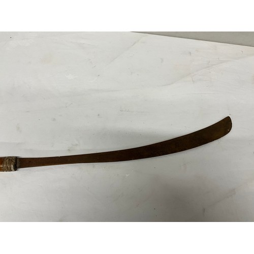 266 - VINTAGE WOODEN HANDLED SWORD L26”