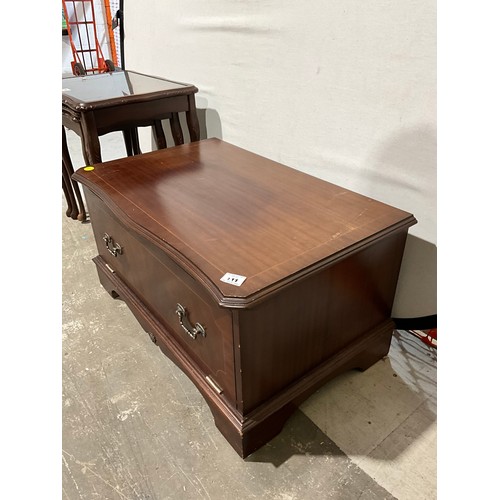 298 - MODERN MAHOGANY TV STAND W31