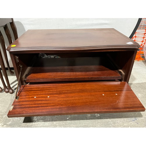 298 - MODERN MAHOGANY TV STAND W31