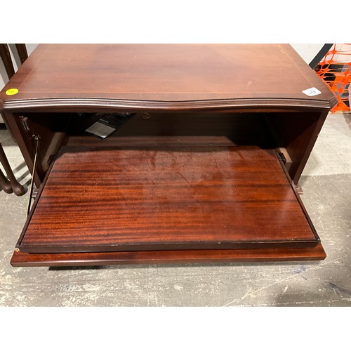 298 - MODERN MAHOGANY TV STAND W31