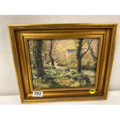 392 - MODERN FRAMED OIL PAINTING 11