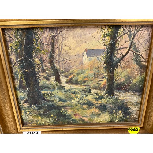 392 - MODERN FRAMED OIL PAINTING 11