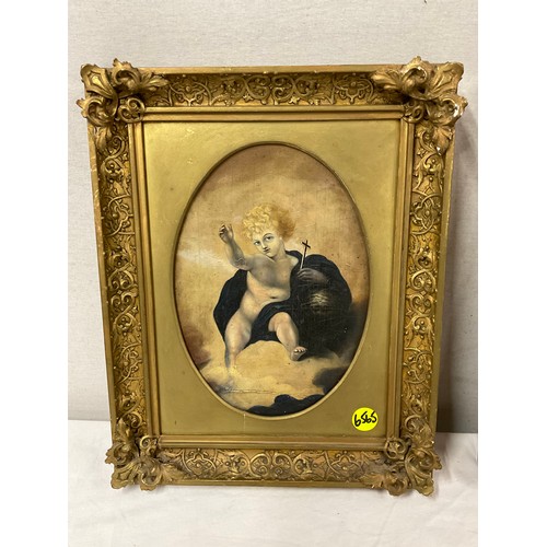 395 - PAIR OF REPRODUCTION GILT FRAMED OIL PAINTINGS  15