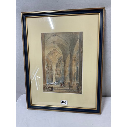 402 - PAIR OF FRAMED WATERCOLOURS 17