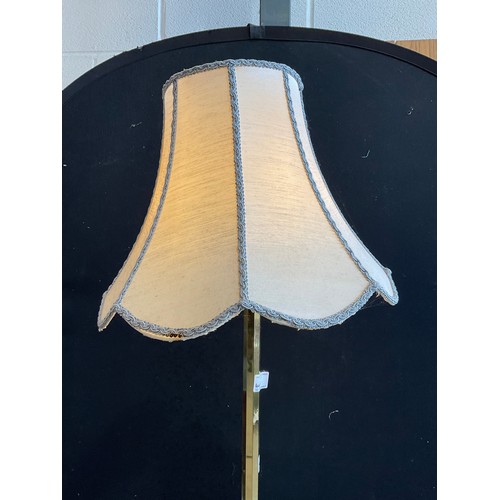 403 - MODERN BRASS STANDARD LAMP WITH SHADE H65