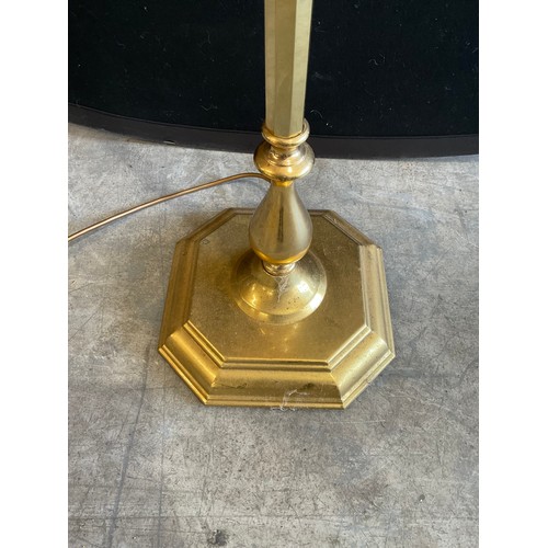 403 - MODERN BRASS STANDARD LAMP WITH SHADE H65